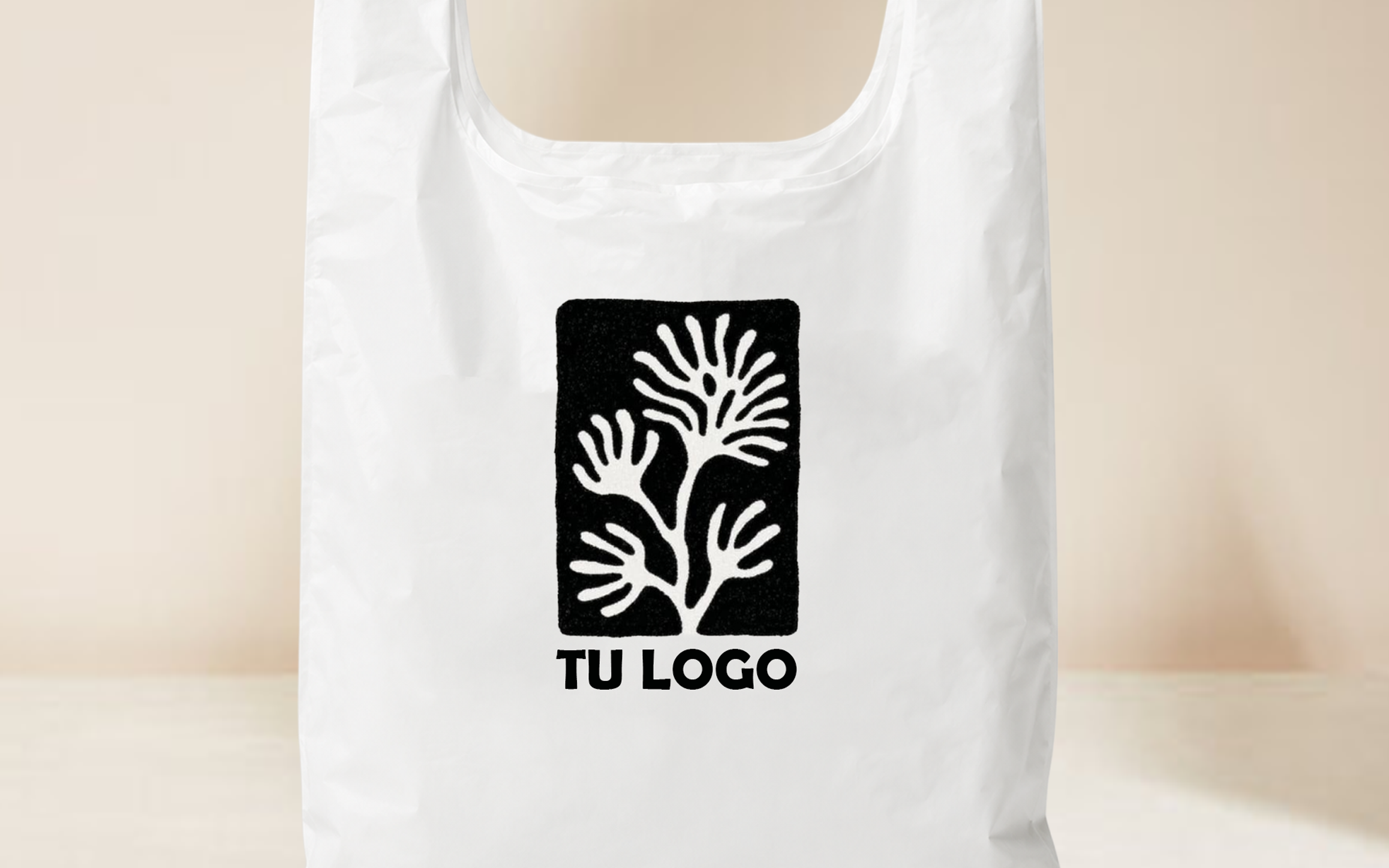Bolsa compostable personalizada con diseño sustentable