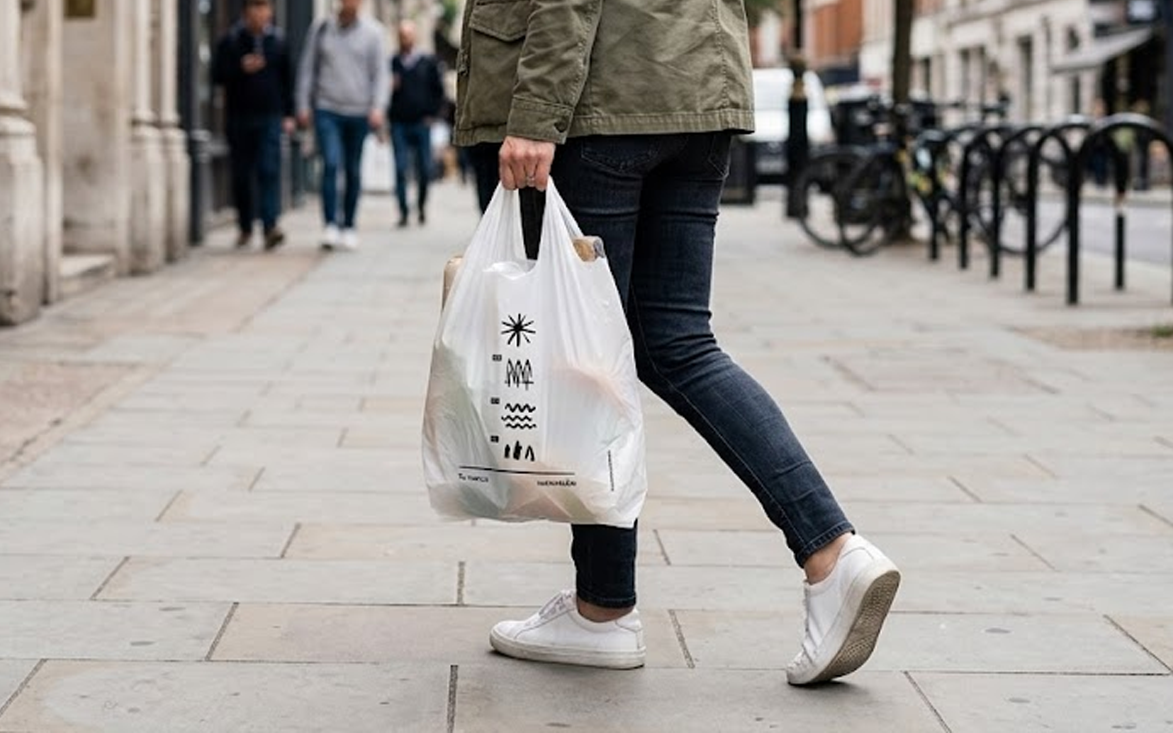 Bolsa compostable resistente para uso diario